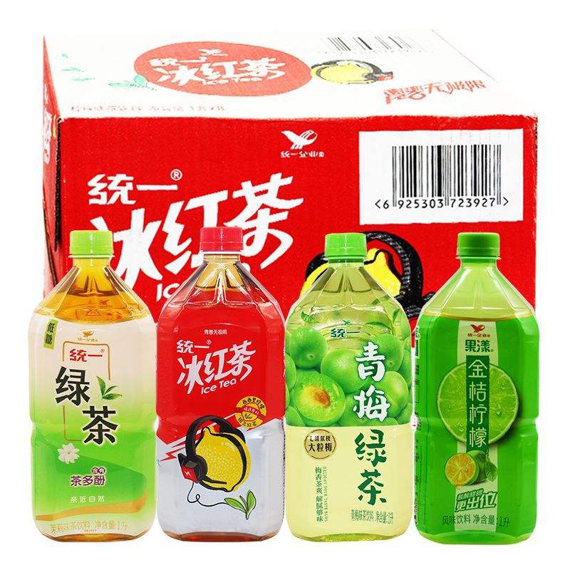 暢飲無限 統(tǒng)一綠茶茉莉味與冰紅茶等茶飲整箱批發(fā)，聚餐與日常備貨優(yōu)選